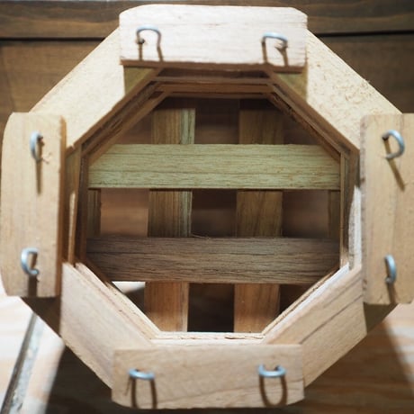 ■木製-木枠鉢(八角型) S-15×15㎝　×2個セット