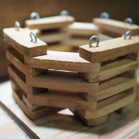 ■木製-木枠鉢(八角型) S-15×15㎝　×2個セット