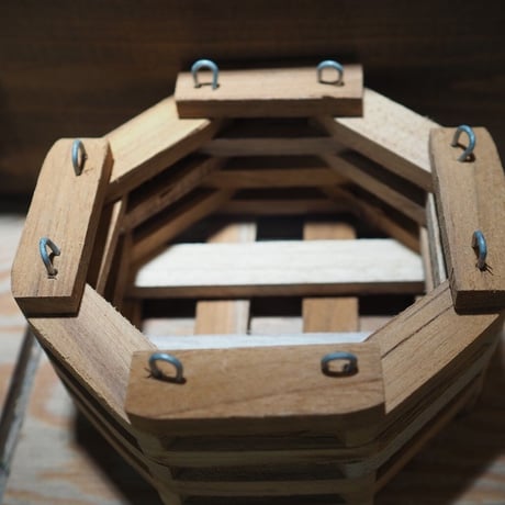 ■木製-木枠鉢(八角型) S-15×15㎝　×1個