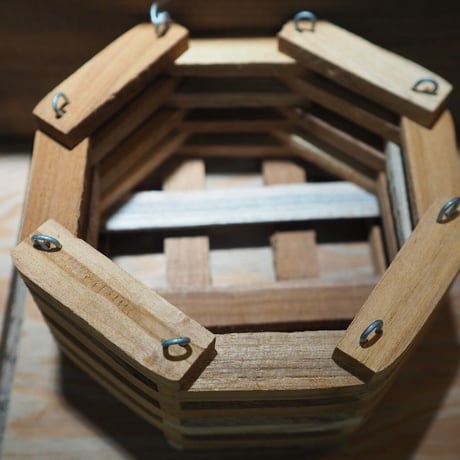 ■木製-木枠鉢(八角型) L-18×18㎝　×1個