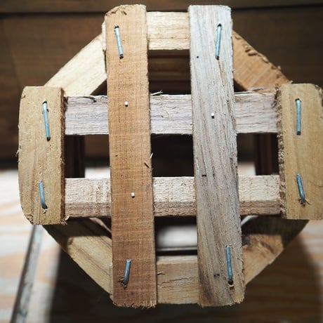 ■木製-木枠鉢(八角型) S-15×15㎝　×2個セット