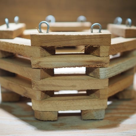 ■木製-木枠鉢(八角型) S-15×15㎝　×2個セット