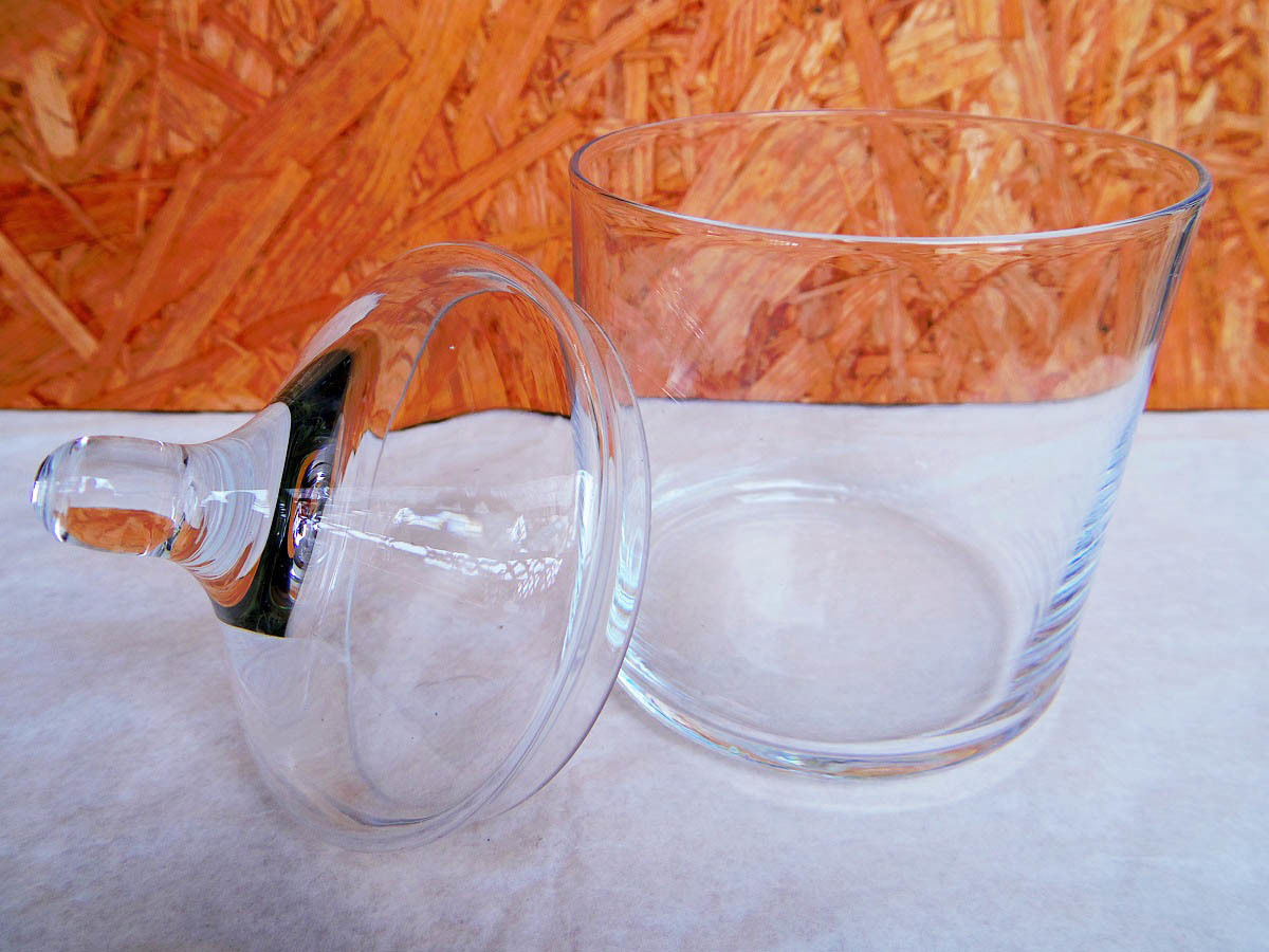 □テラリウムガラス容器 蓋付キャンディーポット Lサイズ | 常葉