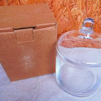 ■テラリウムガラス容器　蓋付キャンディーポット　Ｌサイズ