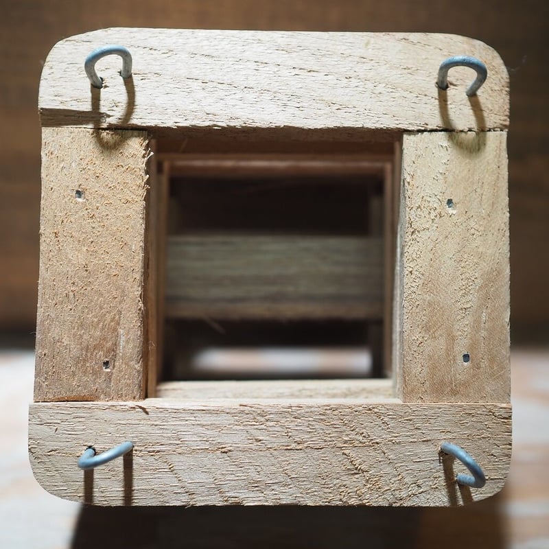 □木製-木枠鉢(四角型) S-10×10㎝ ×2個セット | 常葉植物園 Tokiwa Bot