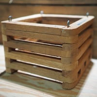 ■木製-木枠鉢(四角型) L-15×15㎝　×2個 セット