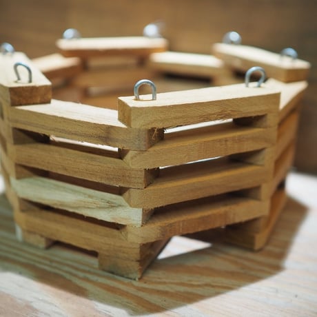 ■木製-木枠鉢(八角型) L-18×18㎝　×1個