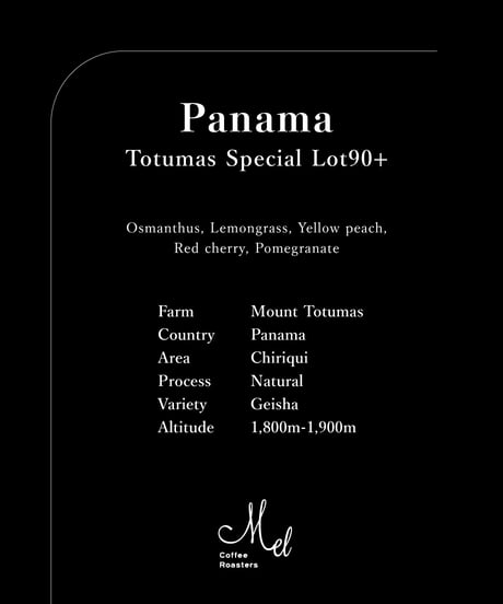 50g Panama Totumas Geisha Natural Special Lot90+