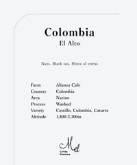 400g Colombia El Alto Washed - Medium Dark