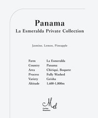 200g Panama La Esmeralda Private Collection Geisha Fully Washed