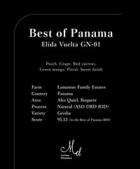 50g Panama Nuguo Geisha Natural NF Lot514 | Mel