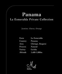 200g Panama La Esmeralda Private Collection Geisha Natural