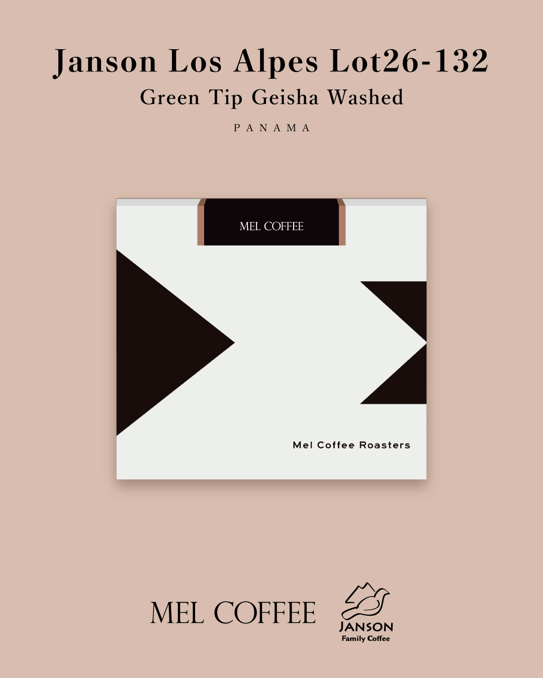 200g Panama Janson Los Alpes Green Tip Geisha W