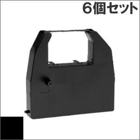 ERC-17 ( B ) ブラック インクリボン カセット EPSON（エプソン） 汎用新品 （6個セットで、1個あたり850円です。）