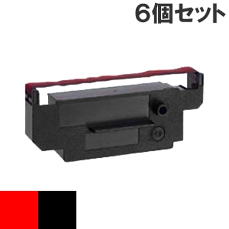 IR-51  ( RB ) レッド＆ブラック インクリボン カセット CITIZEN (シチズン) 汎用新品 （6個セットで、1個あたり1000円です。）