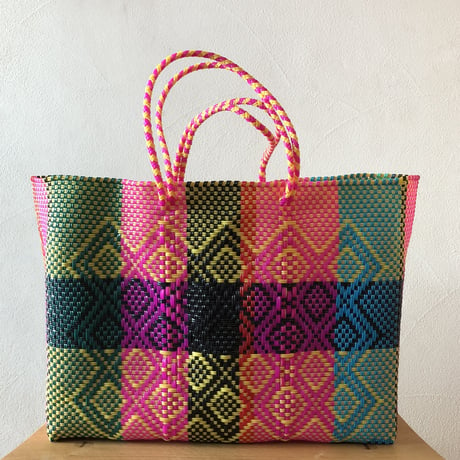 L sizeMexican Plastic Tote bag メキシカントートバッグ