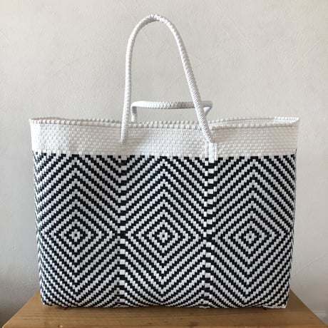 L size Mexican Plastic Tote bag メキシカントートバッグ　ショートハンドル