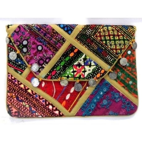 Indian Clutch Bag パッチワーク　クラッチバッグ
