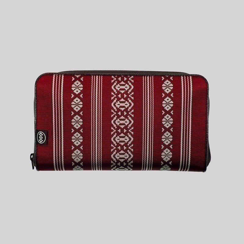 ラウンドファスナーウォレット(三献上) | 博多織のサヌイ織物