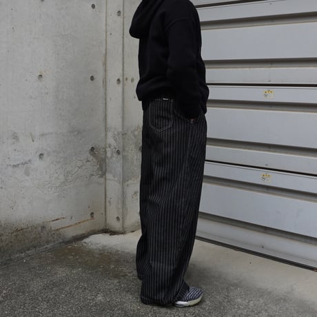 Curved Stripe Pants