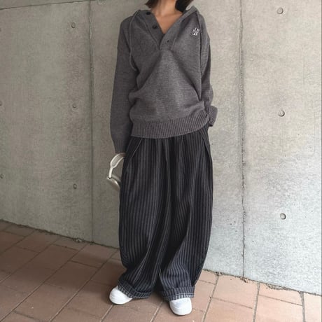 Curved Stripe Pants