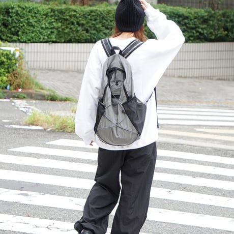 Drawcord nylon backpack
