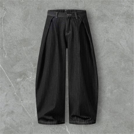 Curved Stripe Pants