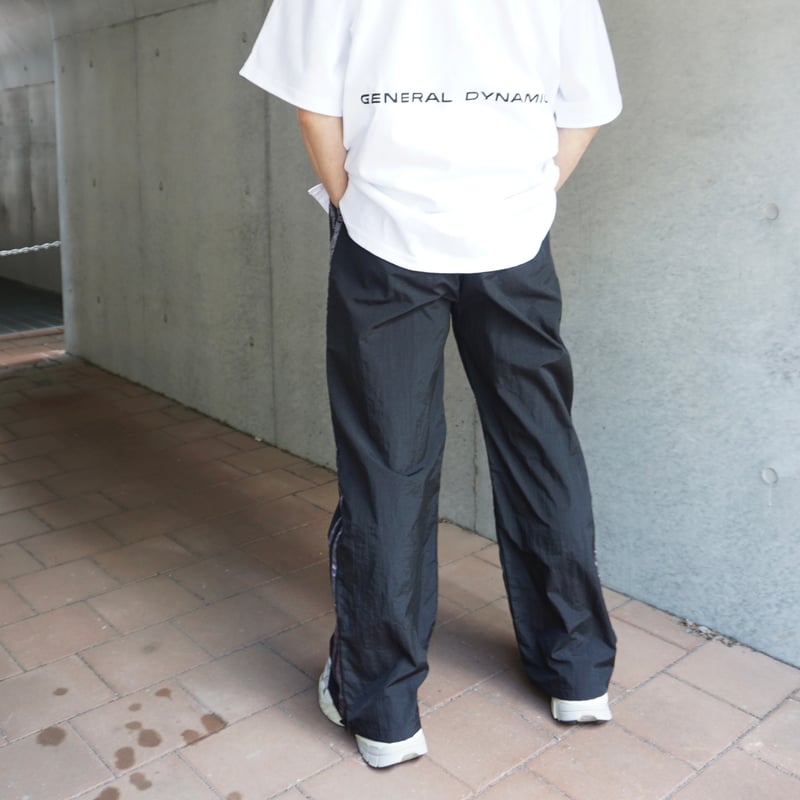 本日限定　S nylon jersey pants lace Nylon double line pants | Jayne K