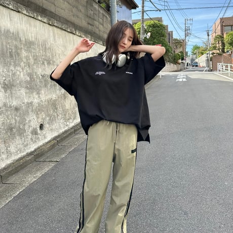 Nylon double line pants
