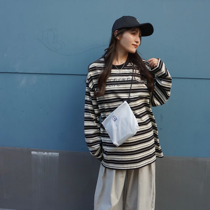 Ice cream Border L/Tee | Jayne K