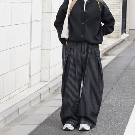 Curved Stripe Pants