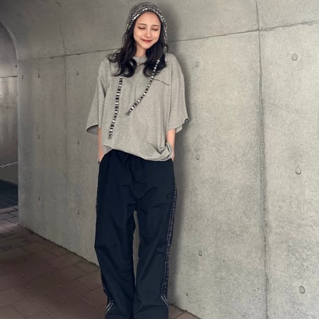 Nylon double line pants