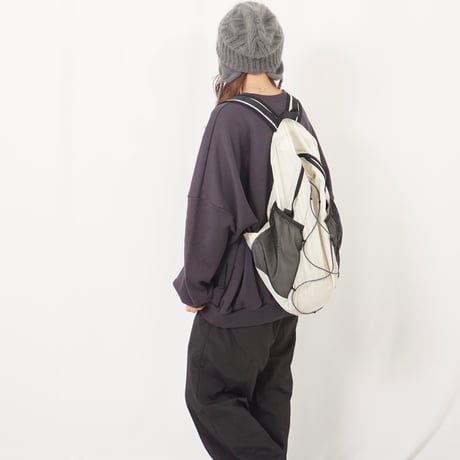 Drawcord nylon backpack