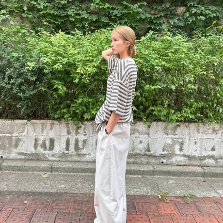 Tuck wide Pants