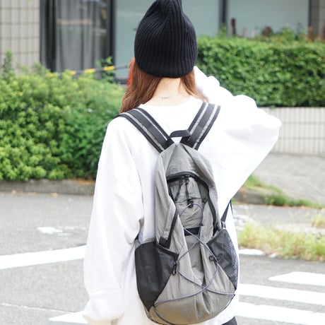 Drawcord nylon backpack