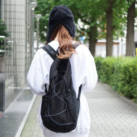 Drawcord nylon backpack
