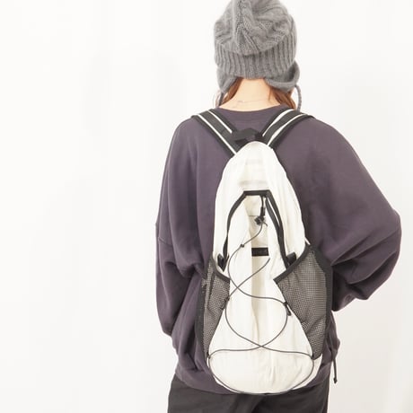 Drawcord nylon backpack