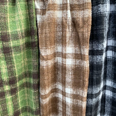 Brushed check pants