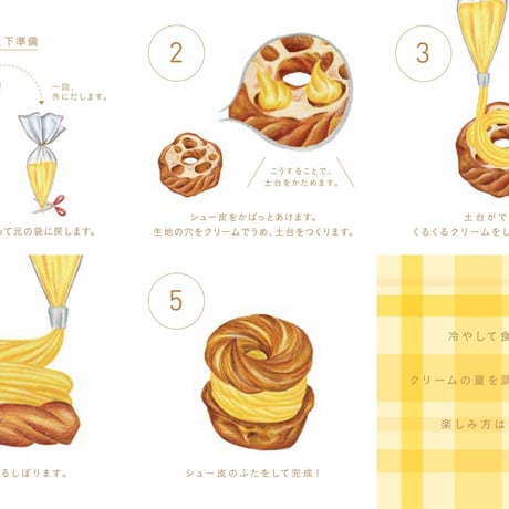 お客様ご自身で作ることができる楽しいシュークリームDIYセット