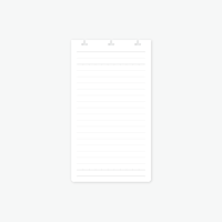 Carding Notebook 情報カード 50枚