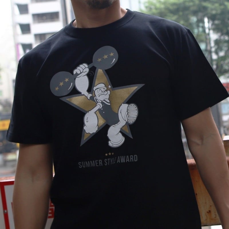 SUMMER STYLE AWARD 公式 限定POPEYE®コラボTシャツ (BLACK