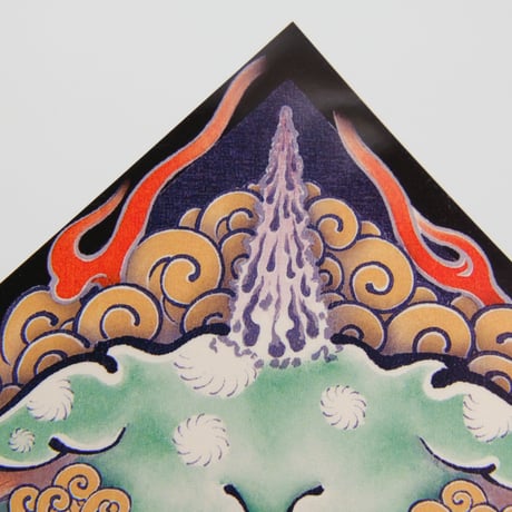 『菱獅子図』和柄耐水耐候ステッカー