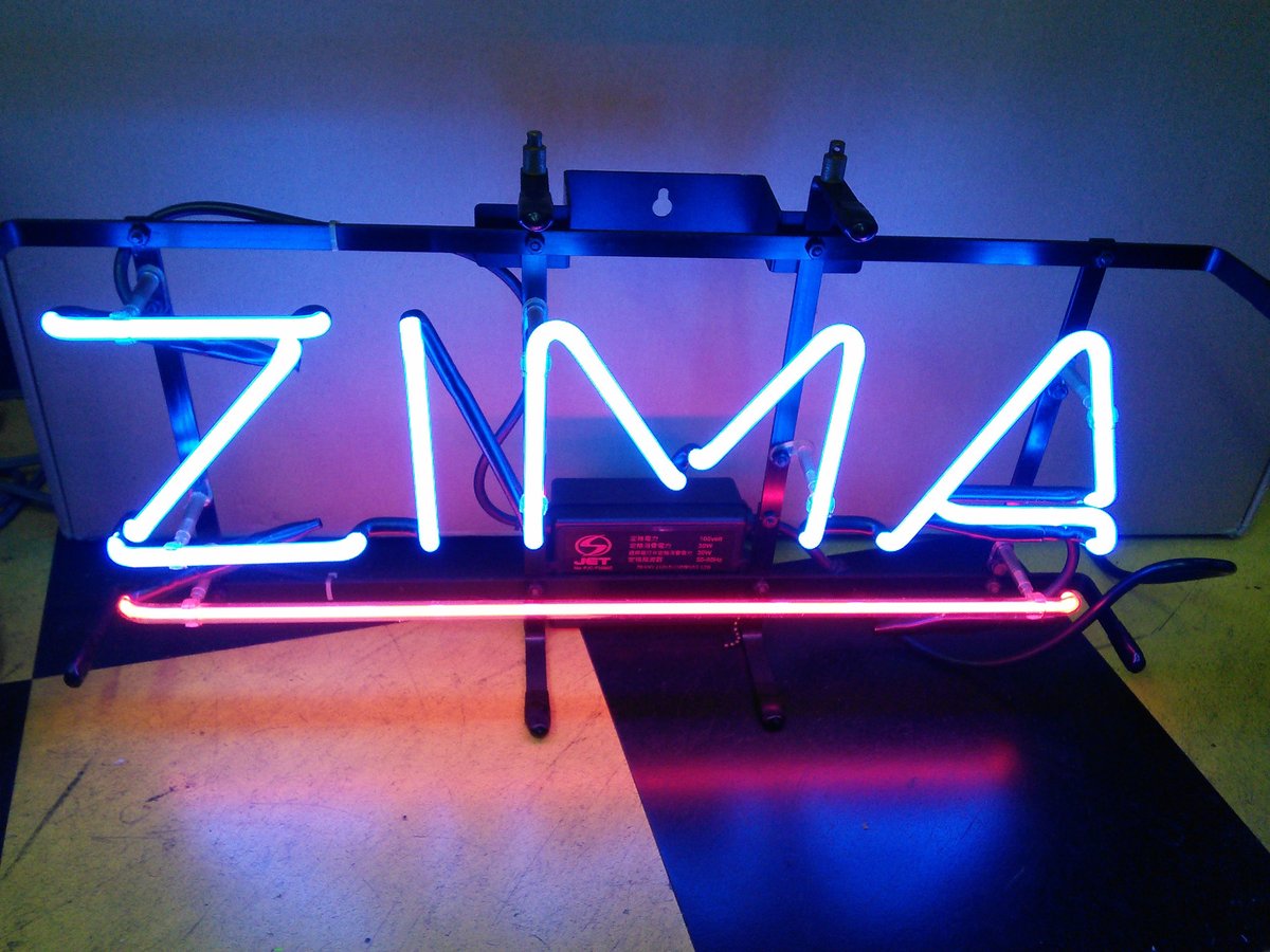 ジーマ　LED クロック　非売品　ZIMA ネオン管