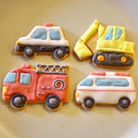 アイシングクッキー（働く車）