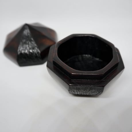黒柿宝珠形香合