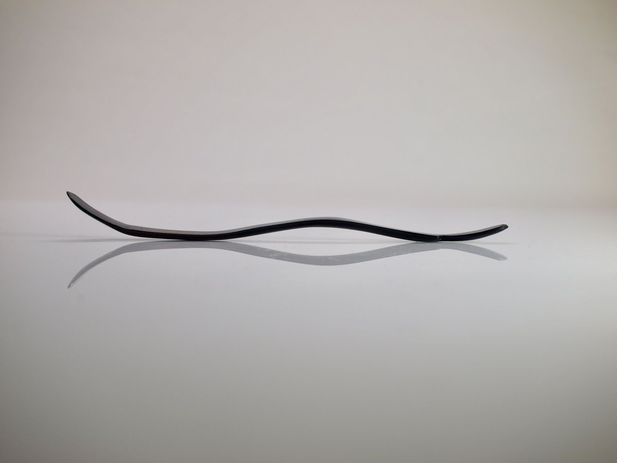 黒柿の茶杓 銘「木守柿（きもりがき）」 | Miyabow