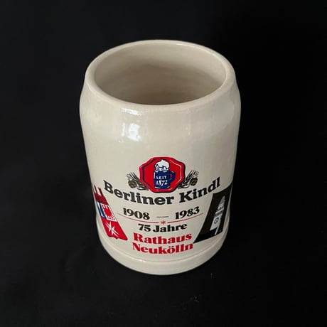 Berliner Kindl ビアジョッキ（B）1908 - 1983 Rathaus Neukölln