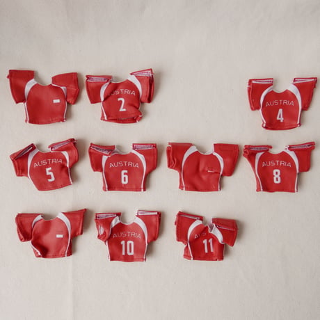 【B品】ミニチュア　サッカーユニフォームセット