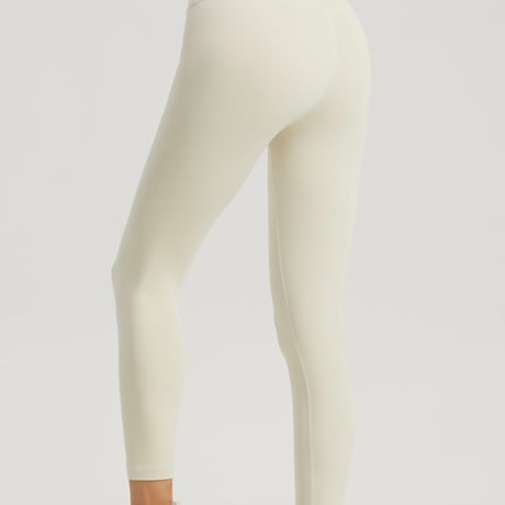 High waist leggings　White