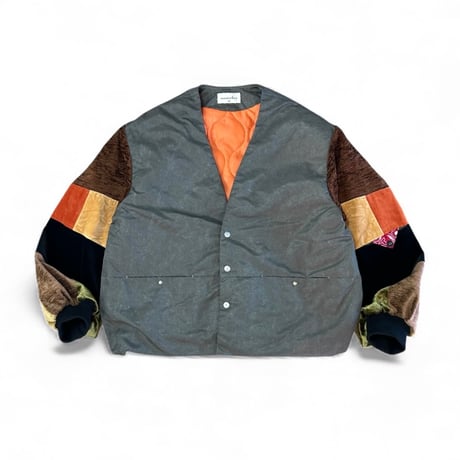 【新品未使用】masterkey　ボーダーベスト　サイズ1 masterkey（マスターキー） ボーダー柄ベスト 1 ネイビー レディース